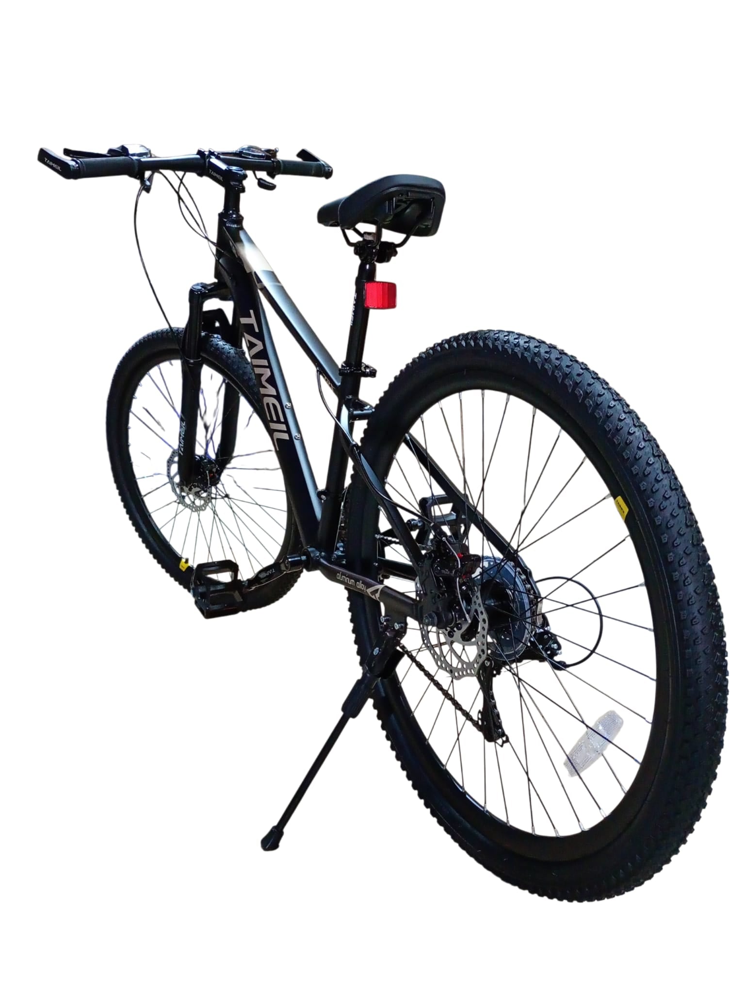 Bicicletă 27.5 inch negru mat – cadru aluminiu, frâne pe disc, 21 viteze, jante aluminiu