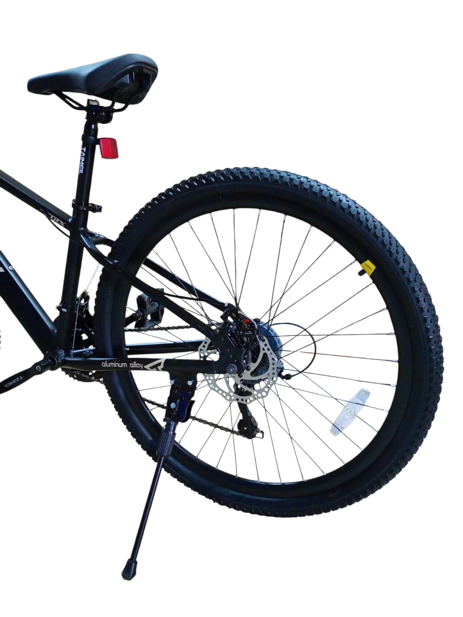 Bicicletă 27.5 inch negru mat – cadru aluminiu, frâne pe disc, 21 viteze, jante aluminiu