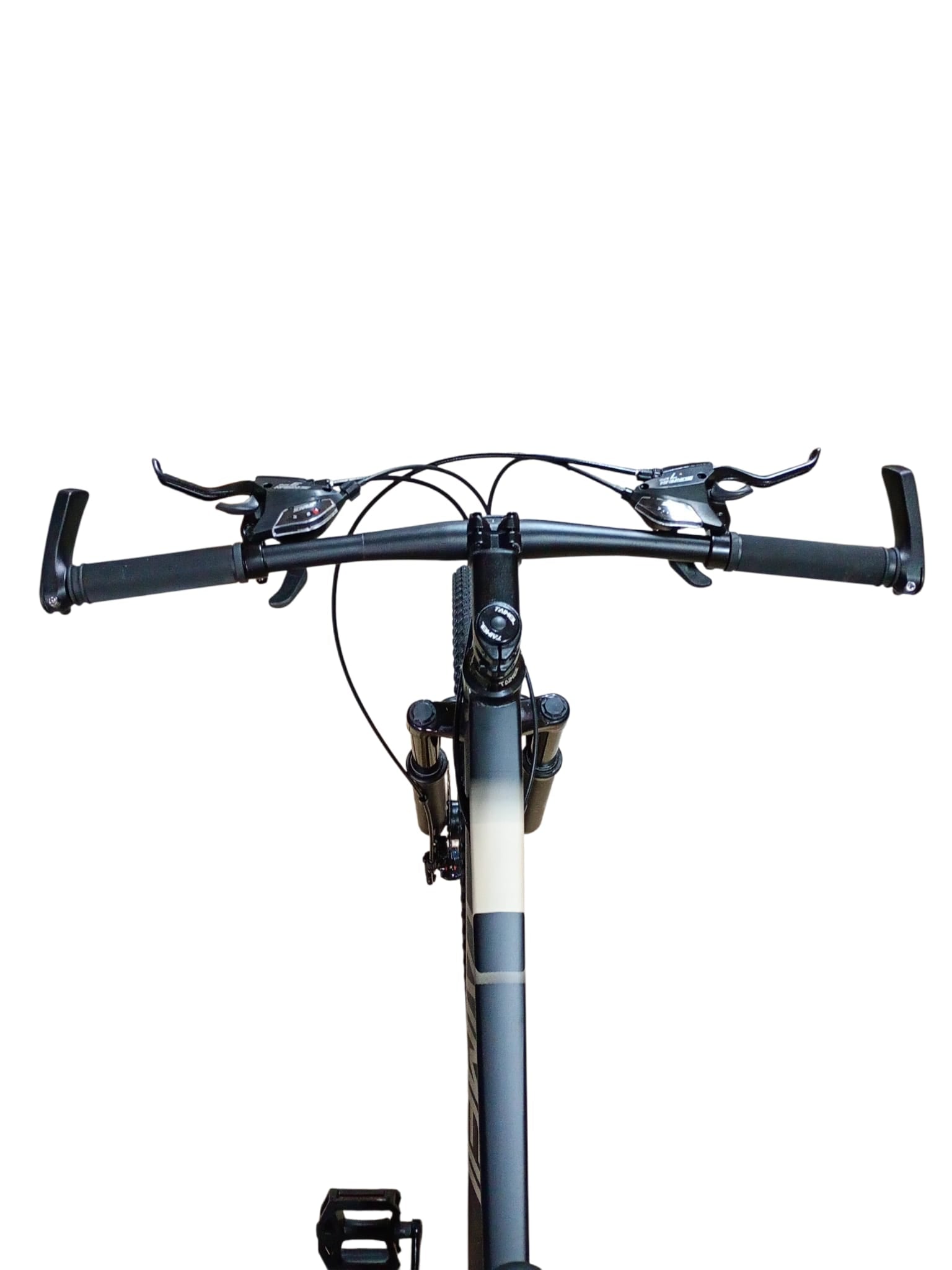 Bicicletă 27.5 inch negru mat – cadru aluminiu, frâne pe disc, 21 viteze, jante aluminiu