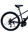 Bicicletă 27.5 inch negru mat – cadru aluminiu, frâne pe disc, 21 viteze, jante aluminiu