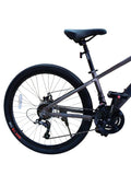 Bicicletă 26 inch gri metalizat – cadru aluminiu, frâne pe disc, 21 viteze