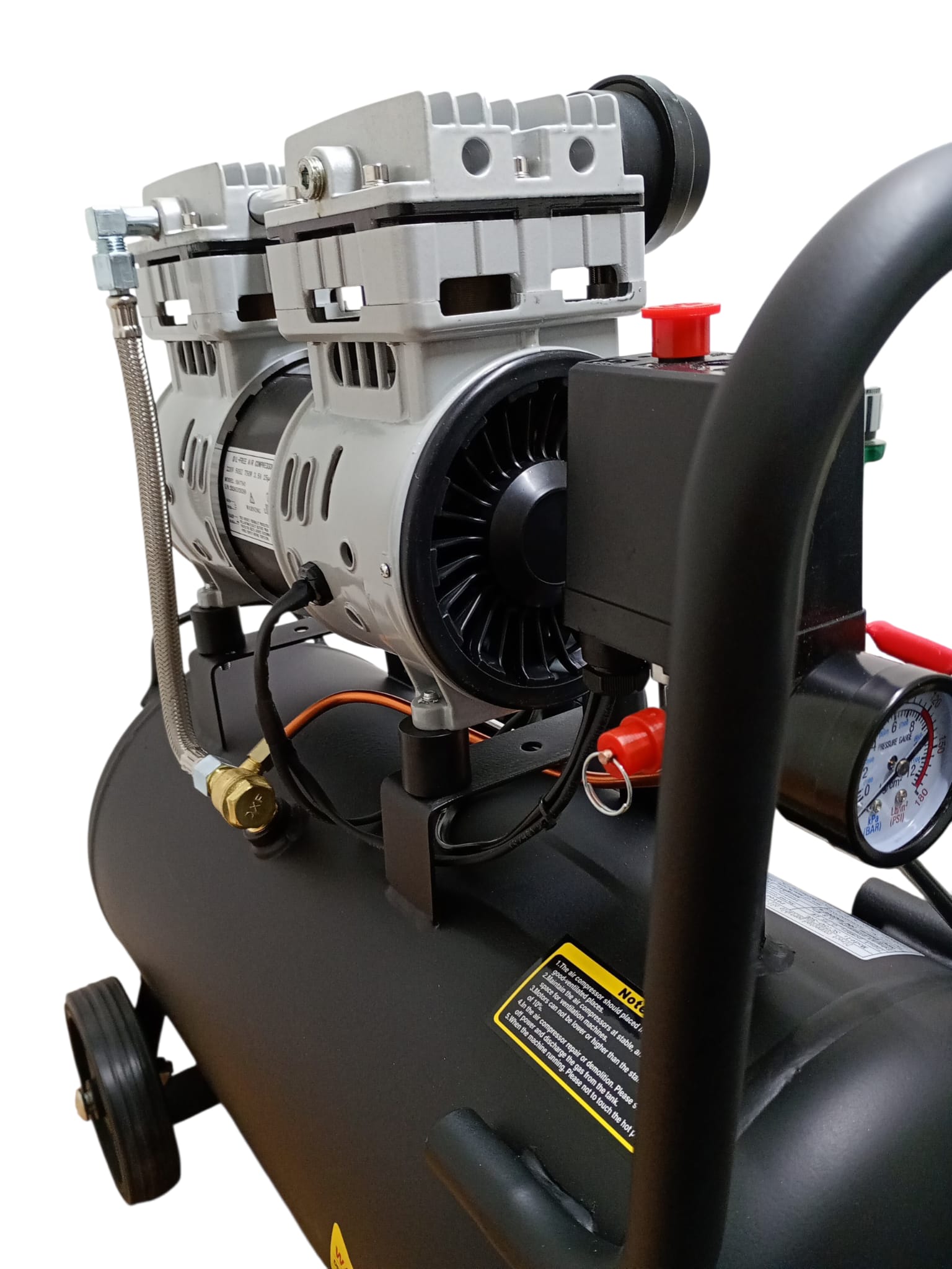 Compresor Aer Ultra-Silențios 30L SC750-30L – 0.75kW (1CP), Fără Ulei
