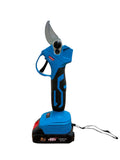 Set Profesional de Grădinărit 3-în-1: Tijă Telescopică (Până la 296 cm), Mini-Drujbă cu Pompă de Ungere, Foarfecă Electrică + 2 AcumulatorI