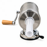 Aparat de făcut cârnați orizontal, 1 kg, corp din inox, acționare manuală, fixare cu ventuză, 3 pâlnii de 15, 19 și 22 mm
