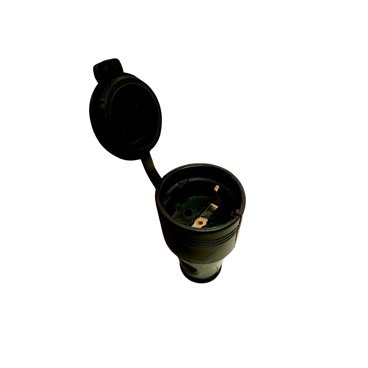 Cuplă mamă Schuko cu capac de protecție — 16A / 250V