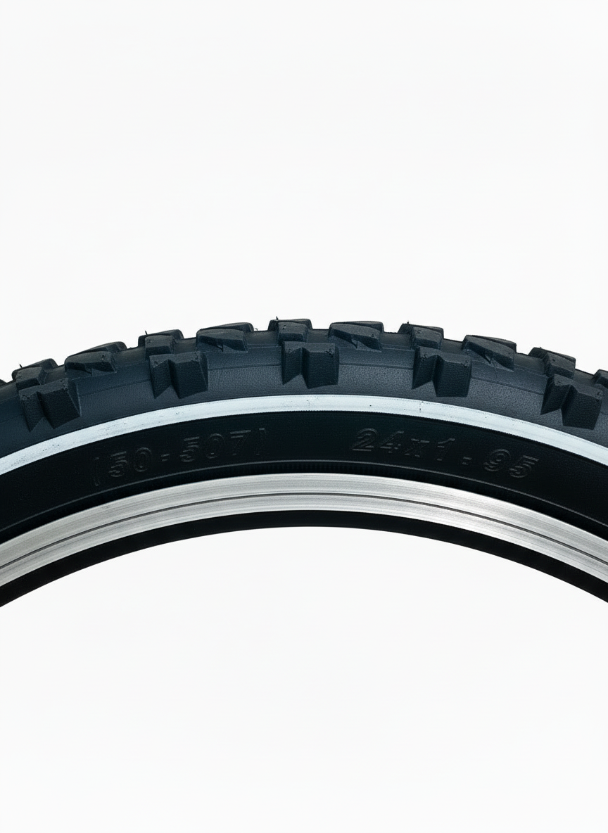 Anvelopă bicicletă 24×1.95 (50-507) cu dungă albă